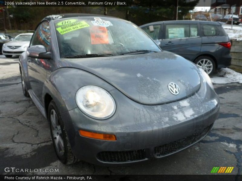 Platinum Grey / Black 2006 Volkswagen New Beetle 2.5 Convertible