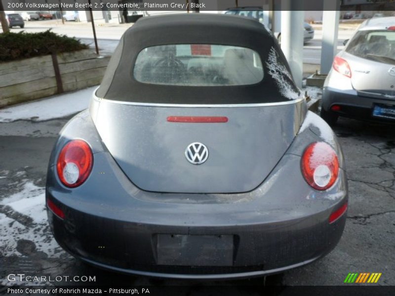 Platinum Grey / Black 2006 Volkswagen New Beetle 2.5 Convertible