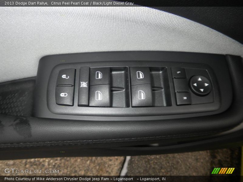 Citrus Peel Pearl Coat / Black/Light Diesel Gray 2013 Dodge Dart Rallye