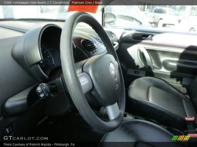 Platinum Grey / Black 2006 Volkswagen New Beetle 2.5 Convertible