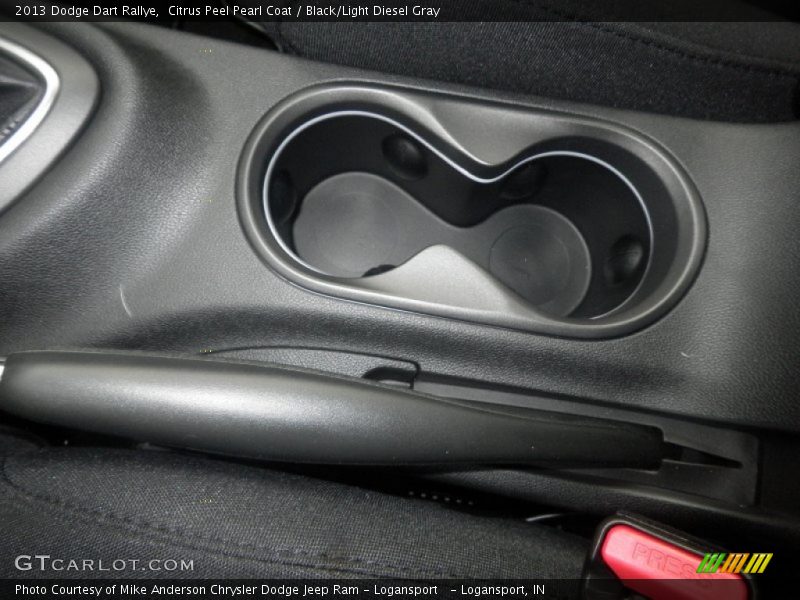 Citrus Peel Pearl Coat / Black/Light Diesel Gray 2013 Dodge Dart Rallye