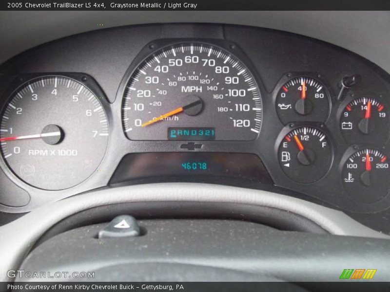 Graystone Metallic / Light Gray 2005 Chevrolet TrailBlazer LS 4x4