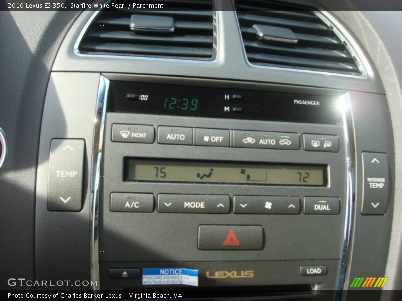 Starfire White Pearl / Parchment 2010 Lexus ES 350