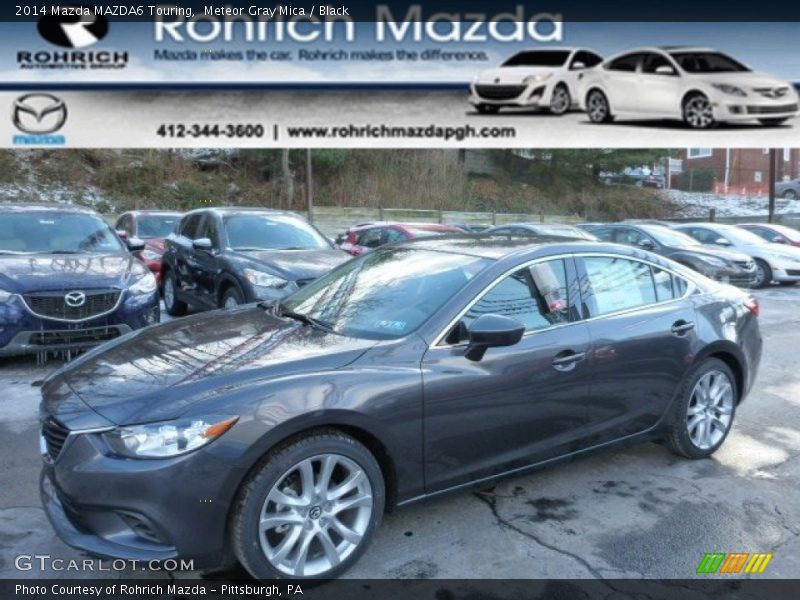 Meteor Gray Mica / Black 2014 Mazda MAZDA6 Touring