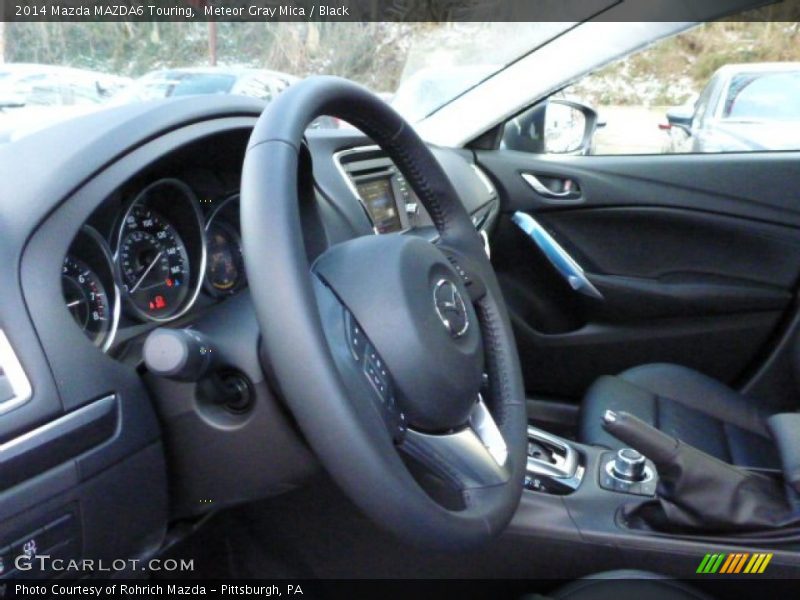 Meteor Gray Mica / Black 2014 Mazda MAZDA6 Touring
