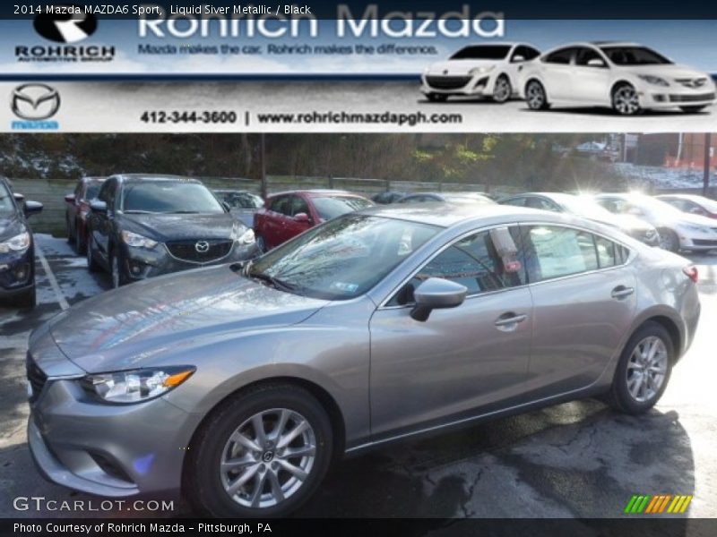 Liquid Siver Metallic / Black 2014 Mazda MAZDA6 Sport