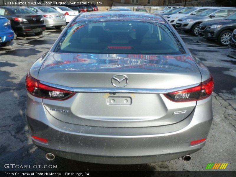 Liquid Siver Metallic / Black 2014 Mazda MAZDA6 Sport