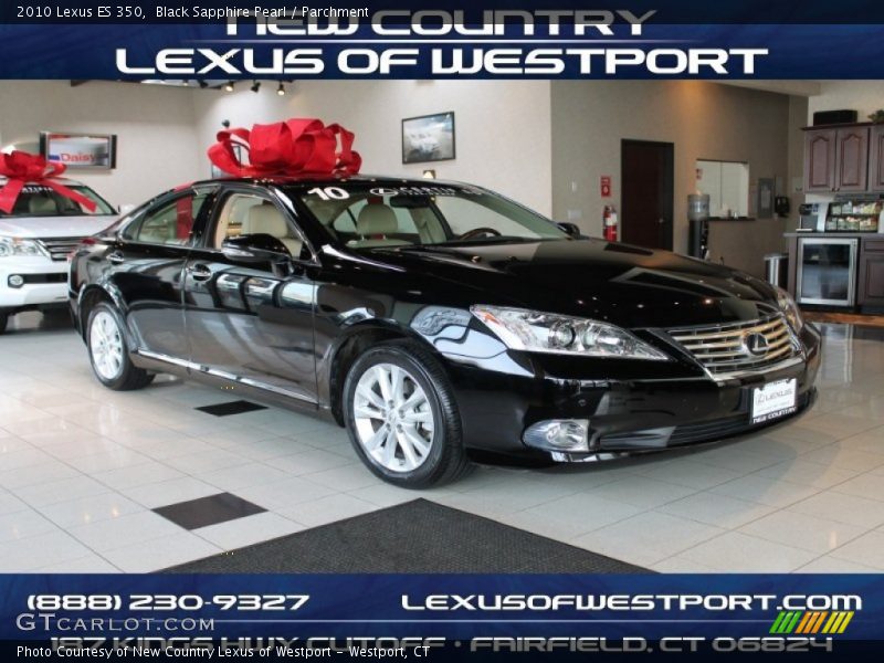 Black Sapphire Pearl / Parchment 2010 Lexus ES 350