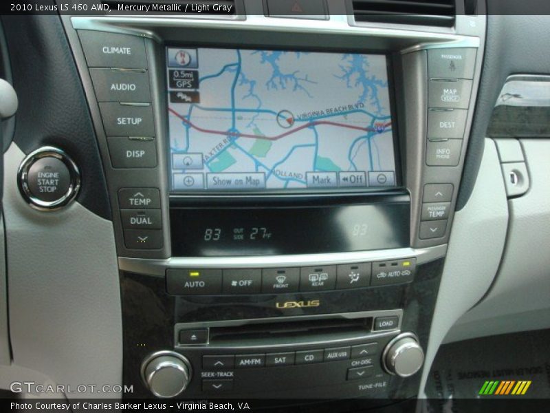 Mercury Metallic / Light Gray 2010 Lexus LS 460 AWD