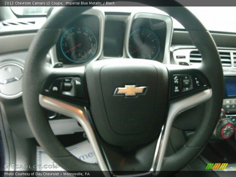 Imperial Blue Metallic / Black 2012 Chevrolet Camaro LS Coupe