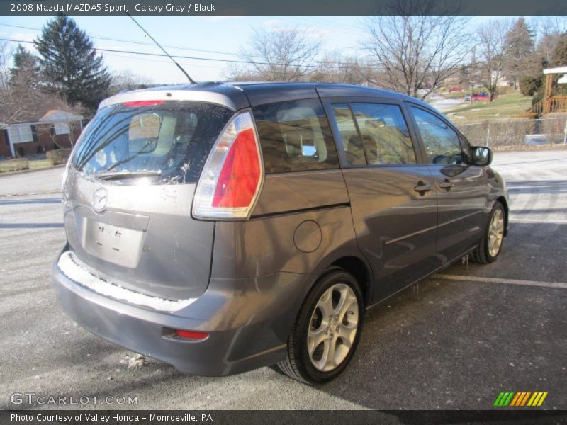 Galaxy Gray / Black 2008 Mazda MAZDA5 Sport