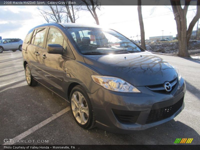 Galaxy Gray / Black 2008 Mazda MAZDA5 Sport