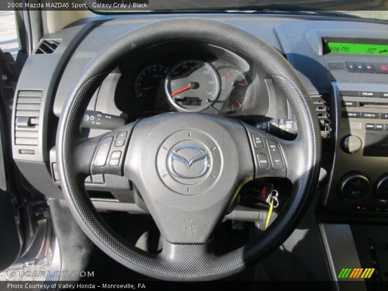Galaxy Gray / Black 2008 Mazda MAZDA5 Sport
