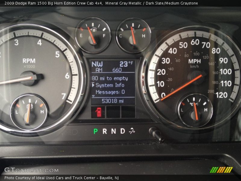 Mineral Gray Metallic / Dark Slate/Medium Graystone 2009 Dodge Ram 1500 Big Horn Edition Crew Cab 4x4