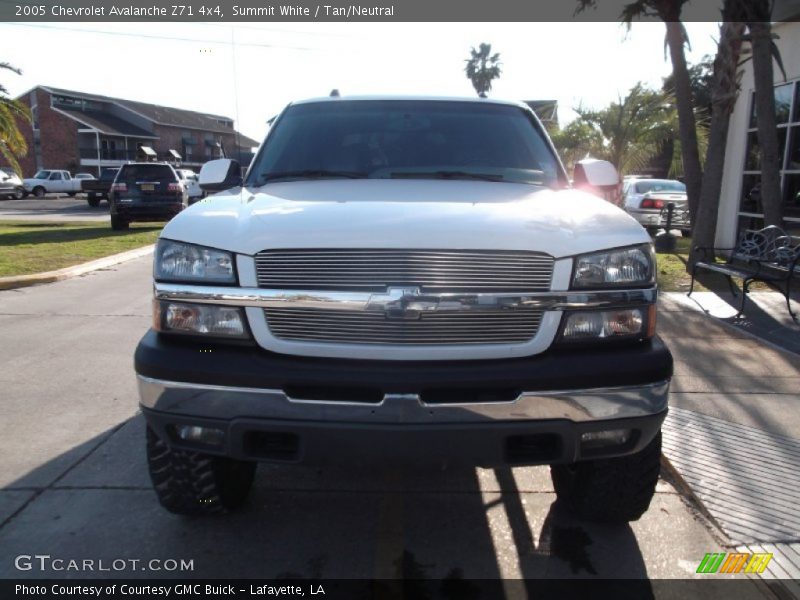 Summit White / Tan/Neutral 2005 Chevrolet Avalanche Z71 4x4