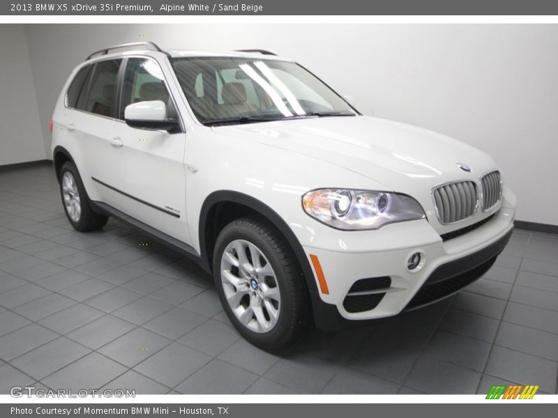 Alpine White / Sand Beige 2013 BMW X5 xDrive 35i Premium