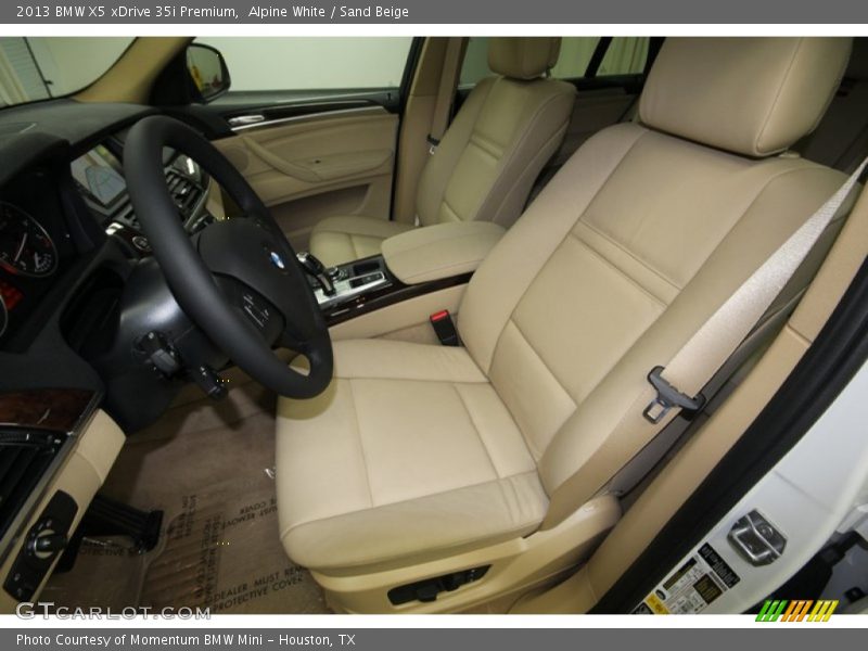Alpine White / Sand Beige 2013 BMW X5 xDrive 35i Premium