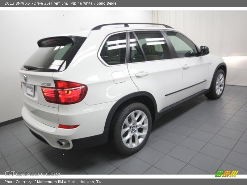Alpine White / Sand Beige 2013 BMW X5 xDrive 35i Premium