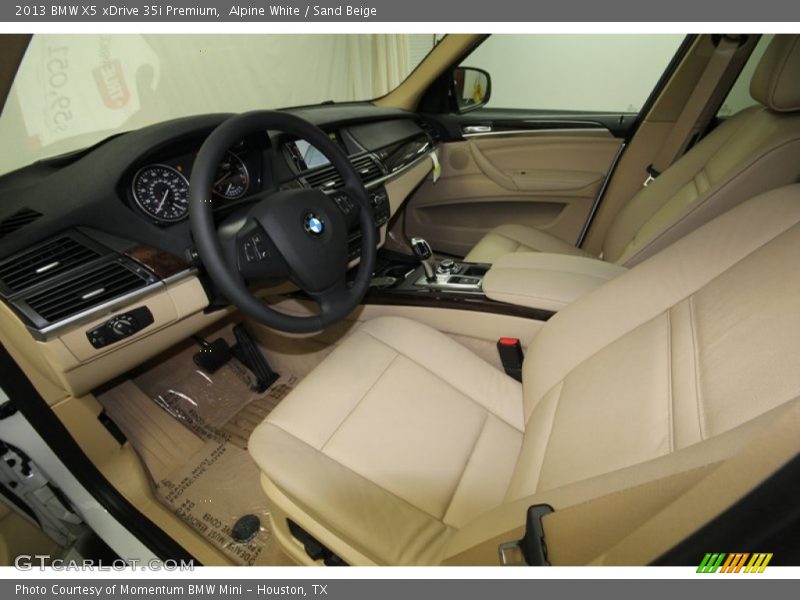 Alpine White / Sand Beige 2013 BMW X5 xDrive 35i Premium