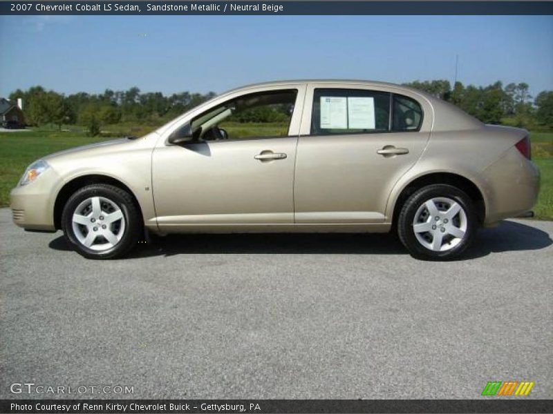 Sandstone Metallic / Neutral Beige 2007 Chevrolet Cobalt LS Sedan