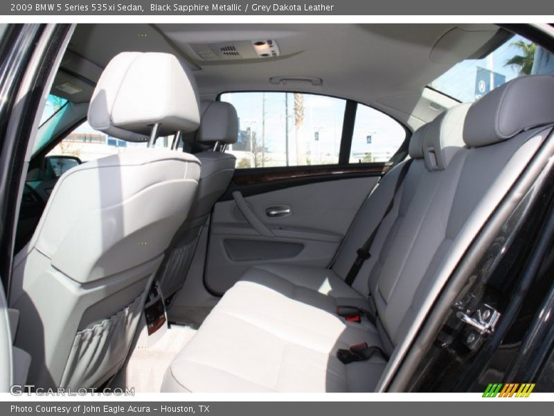 Black Sapphire Metallic / Grey Dakota Leather 2009 BMW 5 Series 535xi Sedan