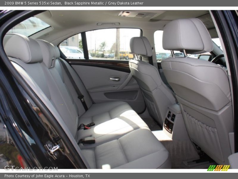 Black Sapphire Metallic / Grey Dakota Leather 2009 BMW 5 Series 535xi Sedan