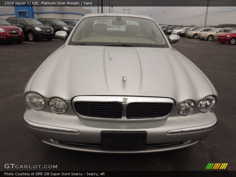 Platinum Silver Metallic / Sand 2004 Jaguar XJ XJ8