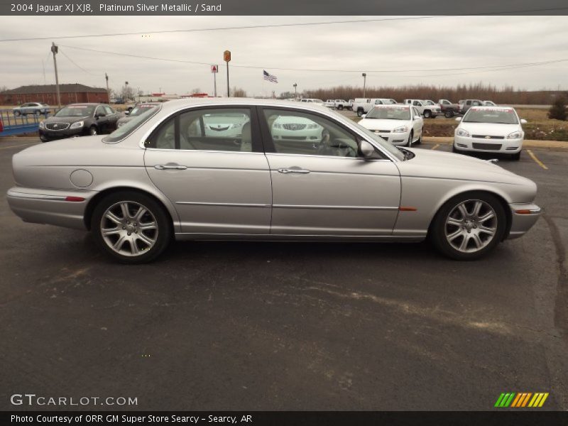 Platinum Silver Metallic / Sand 2004 Jaguar XJ XJ8
