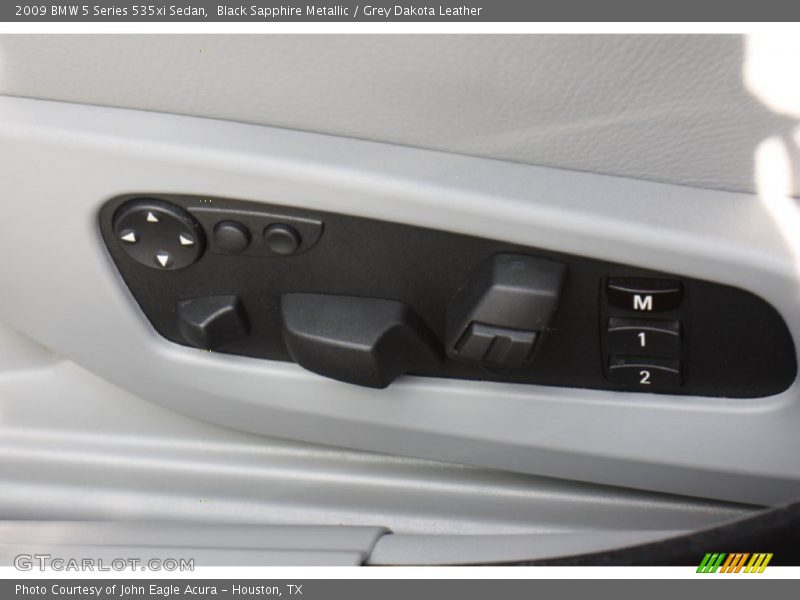 Black Sapphire Metallic / Grey Dakota Leather 2009 BMW 5 Series 535xi Sedan