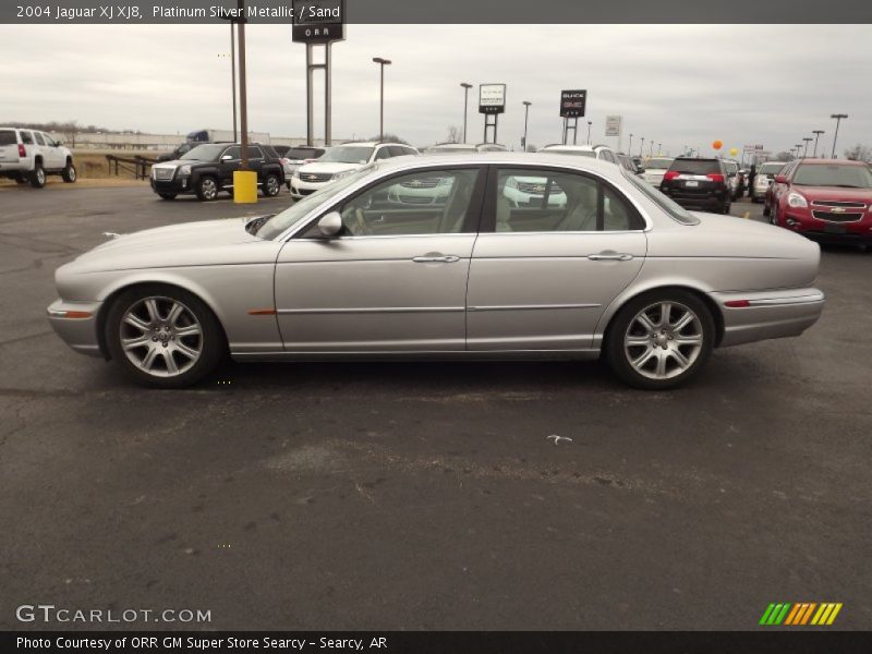 Platinum Silver Metallic / Sand 2004 Jaguar XJ XJ8