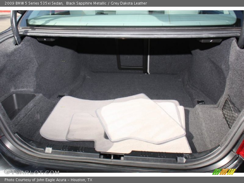 Black Sapphire Metallic / Grey Dakota Leather 2009 BMW 5 Series 535xi Sedan