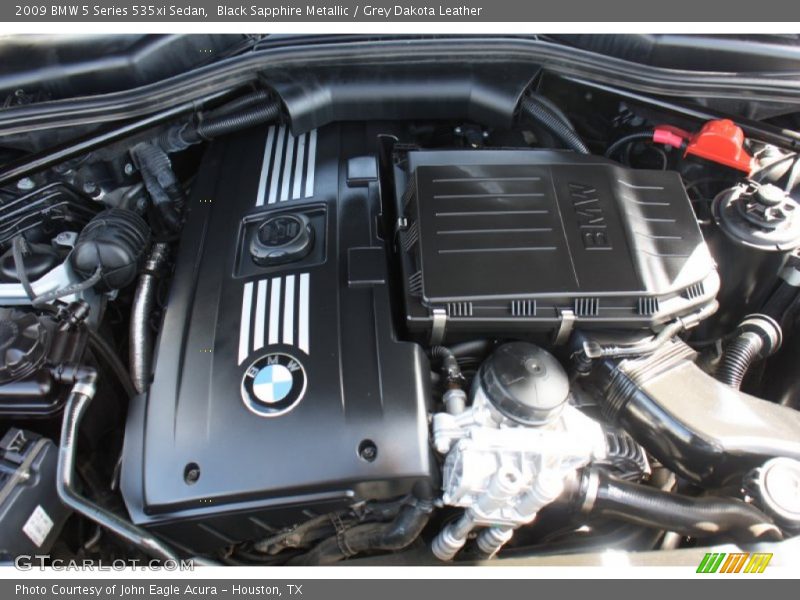 Black Sapphire Metallic / Grey Dakota Leather 2009 BMW 5 Series 535xi Sedan
