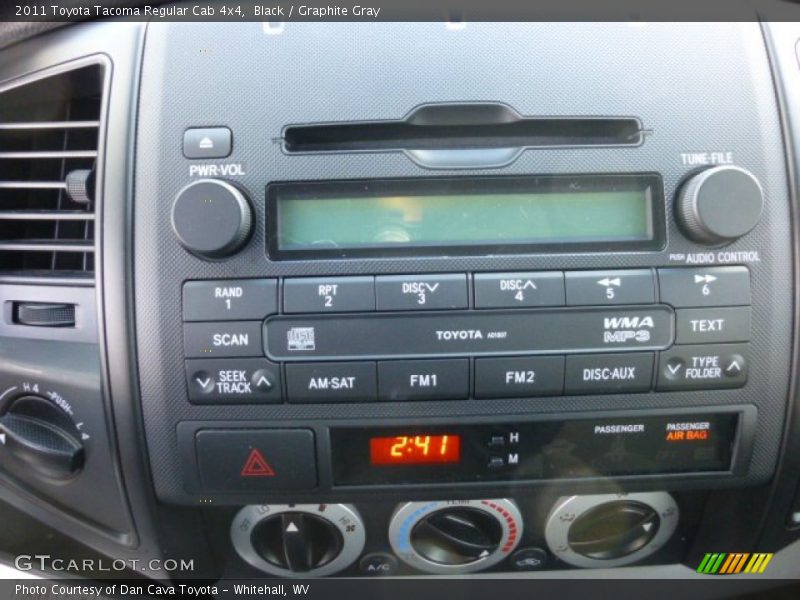 Black / Graphite Gray 2011 Toyota Tacoma Regular Cab 4x4