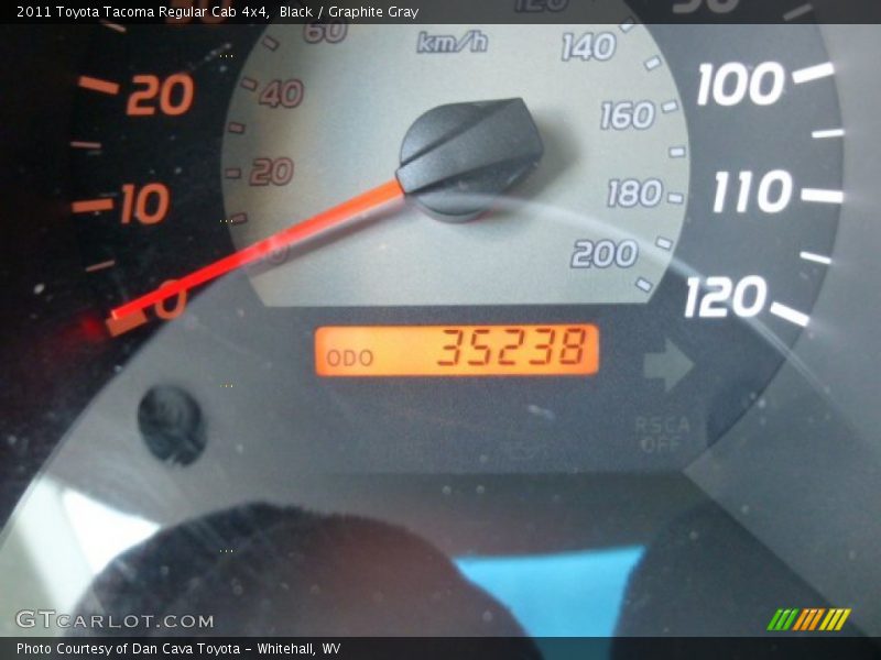 Black / Graphite Gray 2011 Toyota Tacoma Regular Cab 4x4