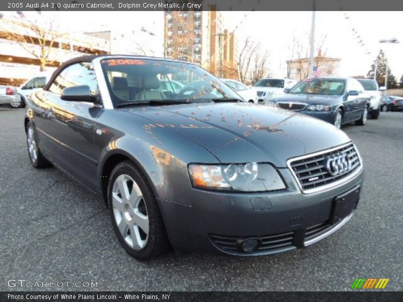 Dolphin Grey Metallic / Grey 2005 Audi A4 3.0 quattro Cabriolet
