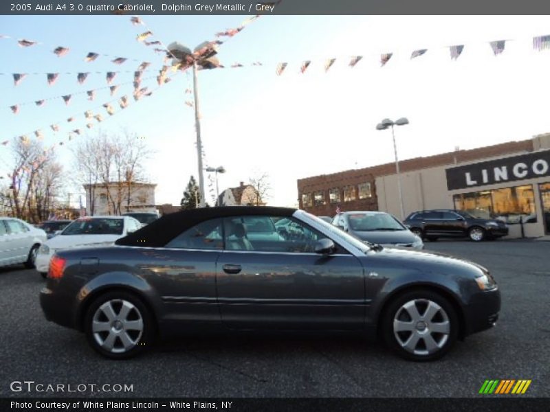 Dolphin Grey Metallic / Grey 2005 Audi A4 3.0 quattro Cabriolet