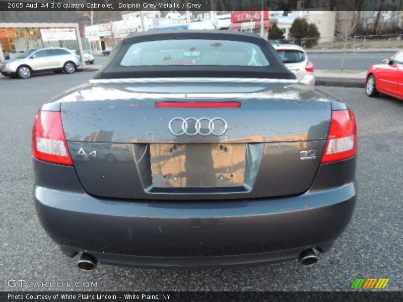 Dolphin Grey Metallic / Grey 2005 Audi A4 3.0 quattro Cabriolet