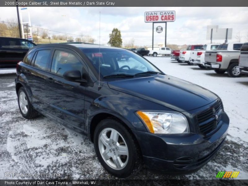 Steel Blue Metallic / Dark Slate Gray 2008 Dodge Caliber SE