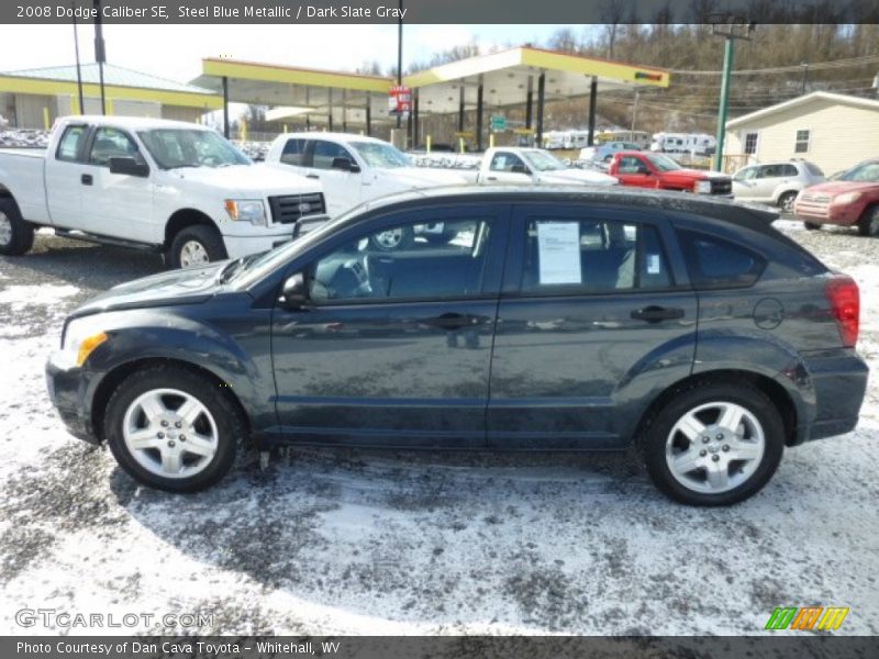 Steel Blue Metallic / Dark Slate Gray 2008 Dodge Caliber SE