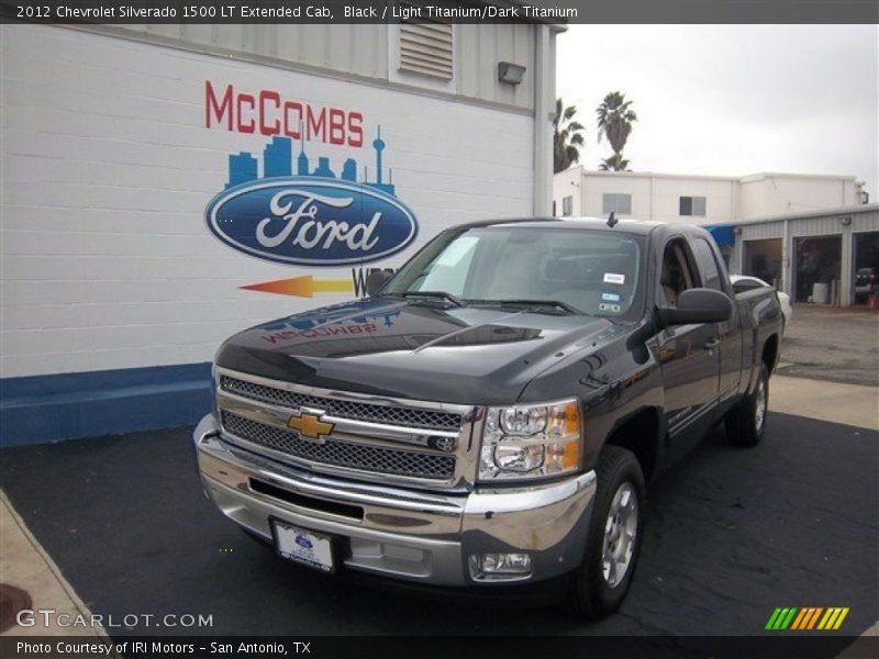 Black / Light Titanium/Dark Titanium 2012 Chevrolet Silverado 1500 LT Extended Cab