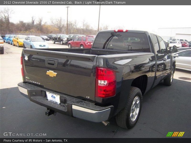 Black / Light Titanium/Dark Titanium 2012 Chevrolet Silverado 1500 LT Extended Cab