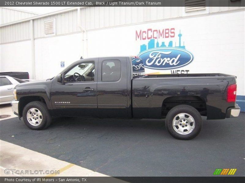 Black / Light Titanium/Dark Titanium 2012 Chevrolet Silverado 1500 LT Extended Cab