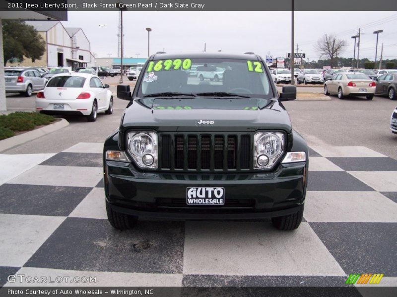 Black Forest Green Pearl / Dark Slate Gray 2012 Jeep Liberty Sport