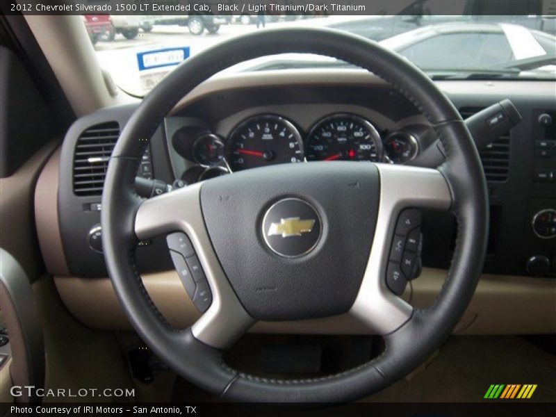 Black / Light Titanium/Dark Titanium 2012 Chevrolet Silverado 1500 LT Extended Cab