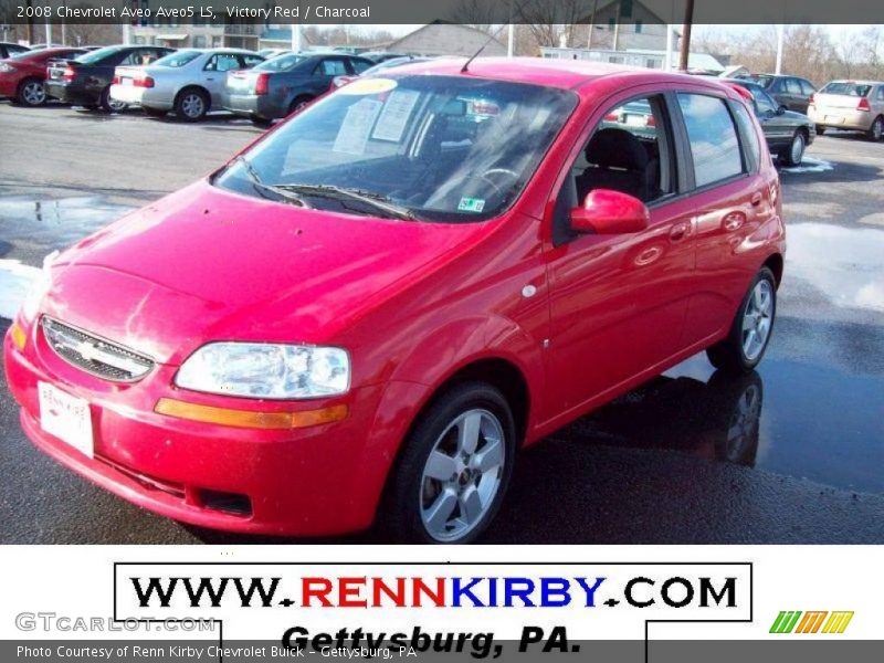 Victory Red / Charcoal 2008 Chevrolet Aveo Aveo5 LS