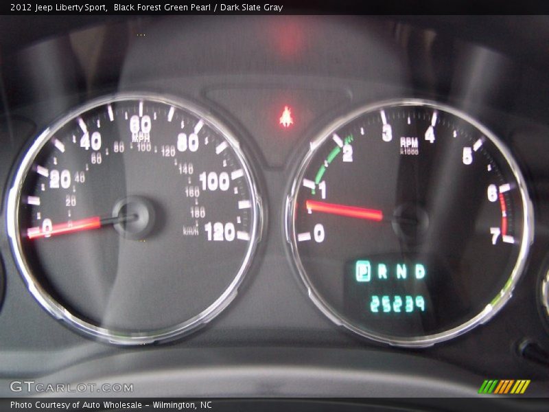 Black Forest Green Pearl / Dark Slate Gray 2012 Jeep Liberty Sport