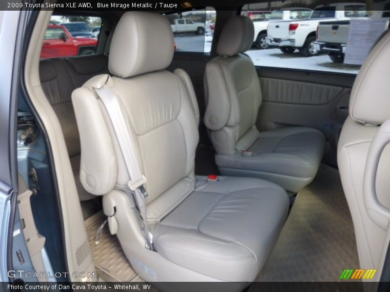 Blue Mirage Metallic / Taupe 2009 Toyota Sienna XLE AWD