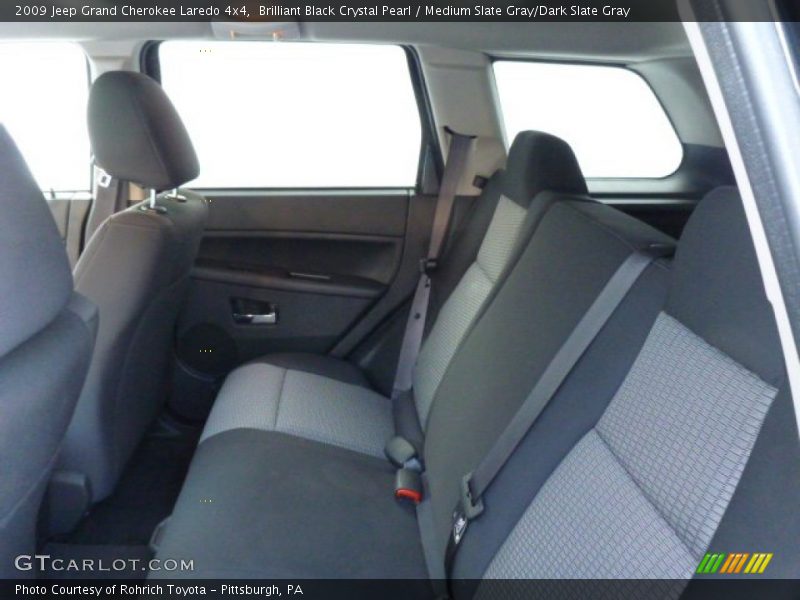 Brilliant Black Crystal Pearl / Medium Slate Gray/Dark Slate Gray 2009 Jeep Grand Cherokee Laredo 4x4