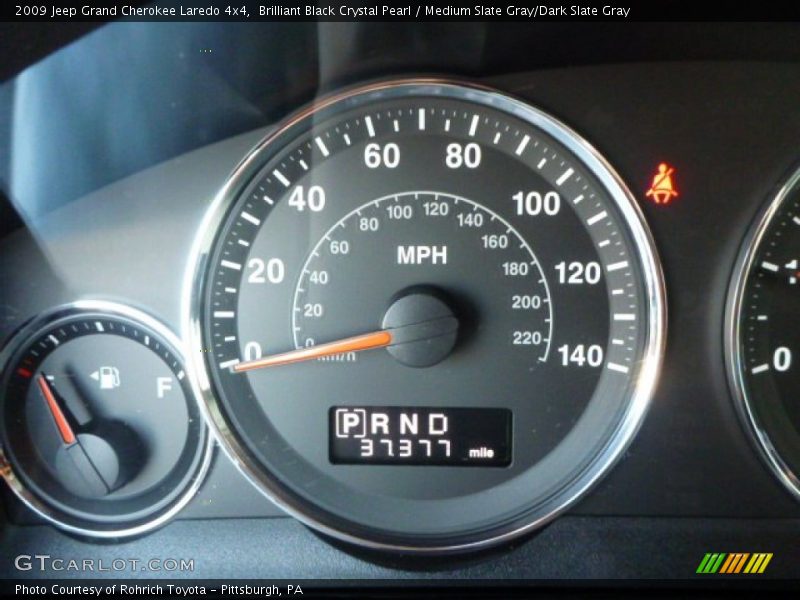 Brilliant Black Crystal Pearl / Medium Slate Gray/Dark Slate Gray 2009 Jeep Grand Cherokee Laredo 4x4