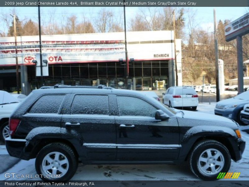 Brilliant Black Crystal Pearl / Medium Slate Gray/Dark Slate Gray 2009 Jeep Grand Cherokee Laredo 4x4